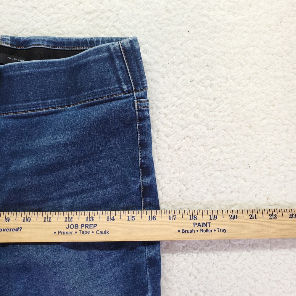 Simply Vera Vera Wang Womens Blue Pull On Crop Skinny Jeans Size 8 Medium Wash - Picture 6 of 10